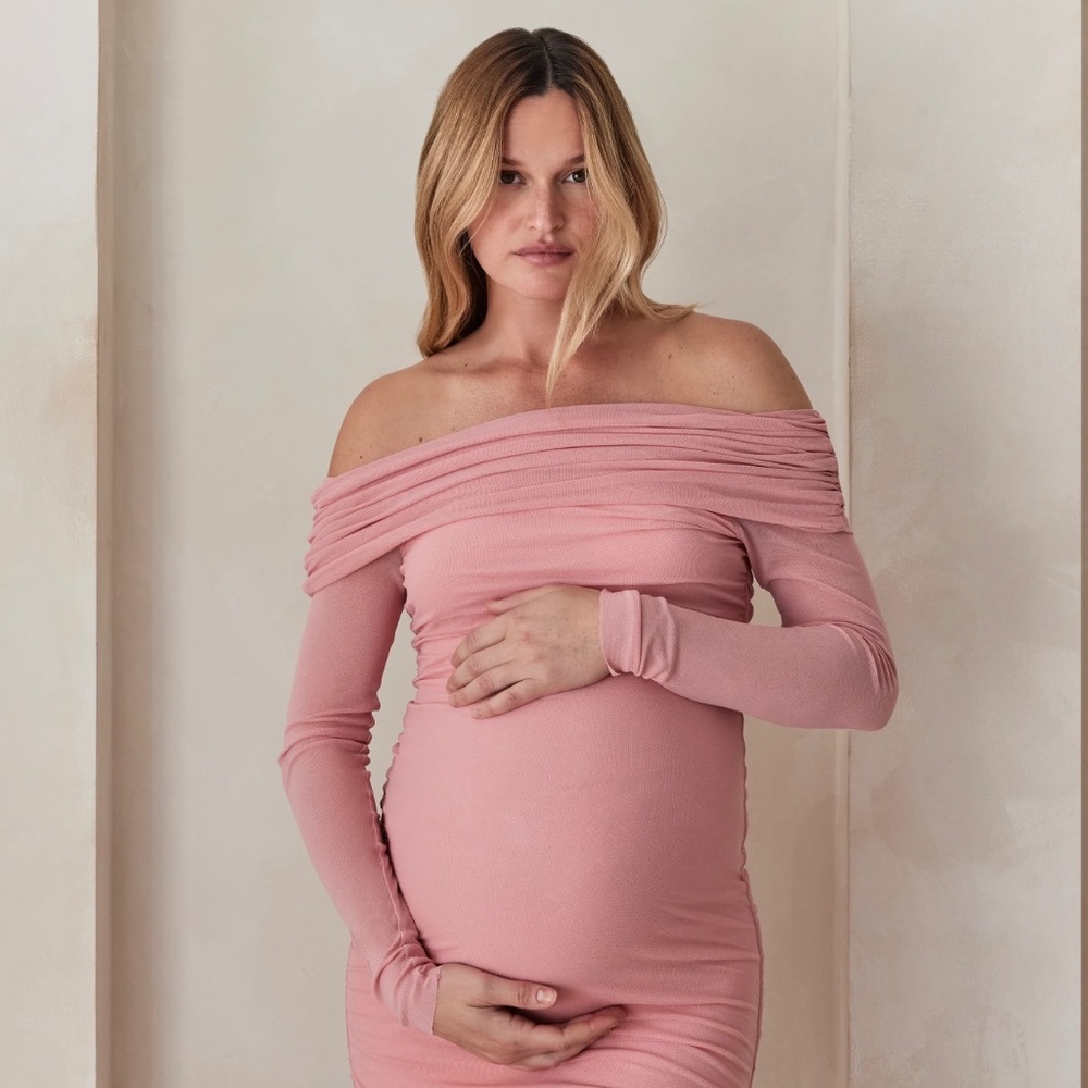 Bumpsuit Pink Mesh Dress Medium M